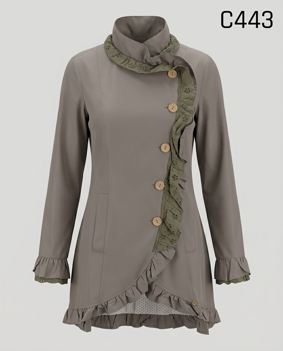 C443-TRENCH BRODERIE