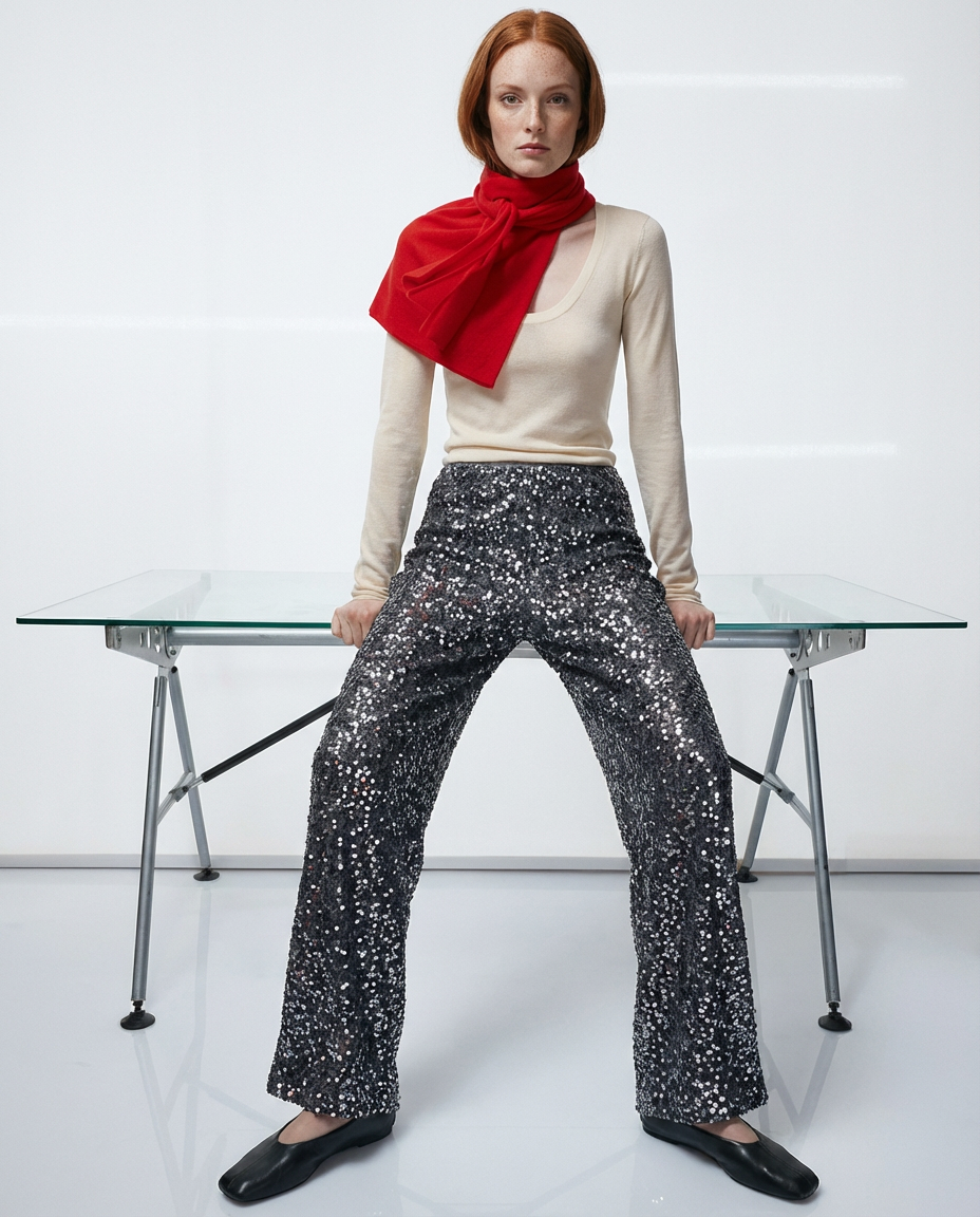 PANTALON PARTY LENTEJUELAS