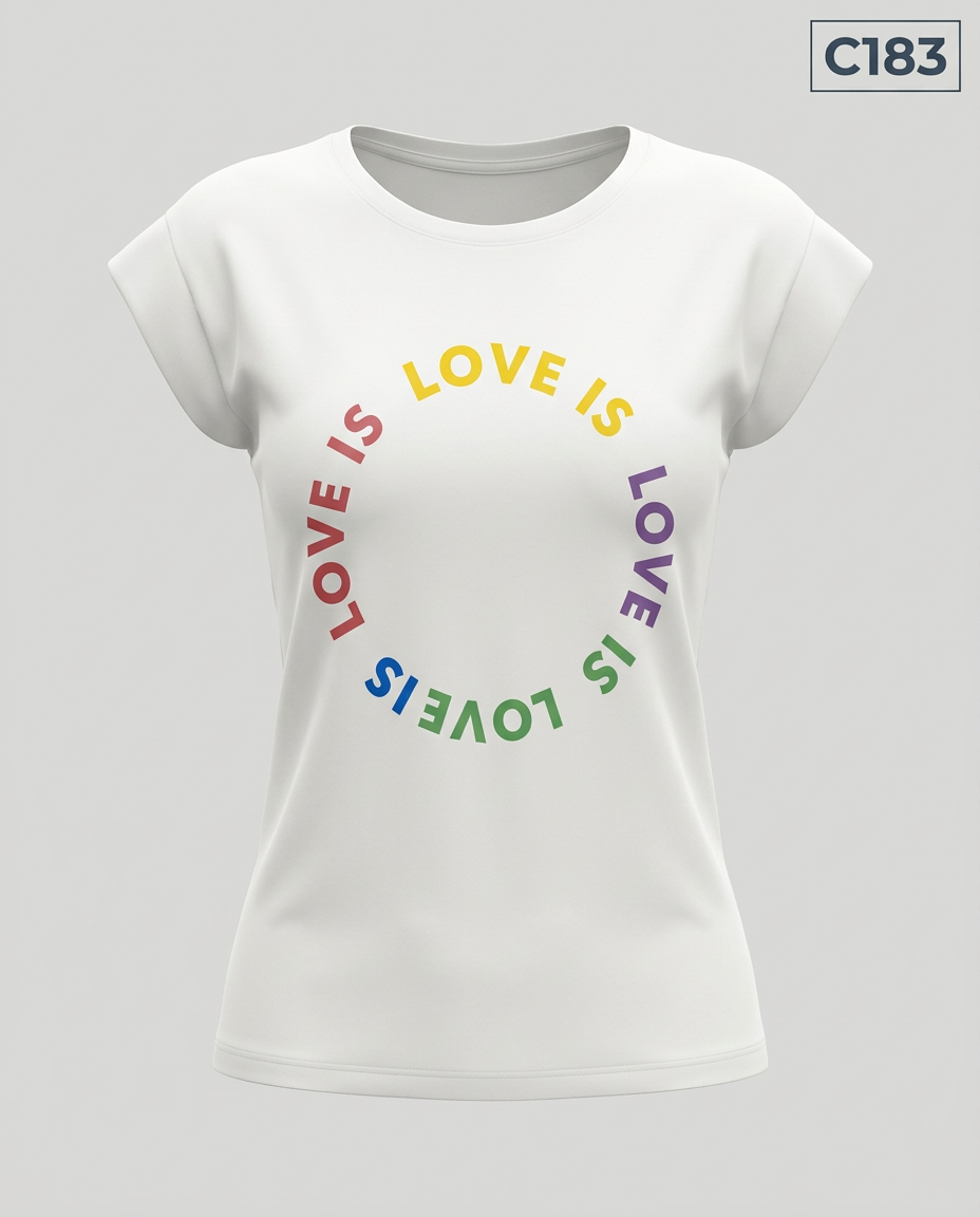 C183-POLERA  LOVE IS LOVE