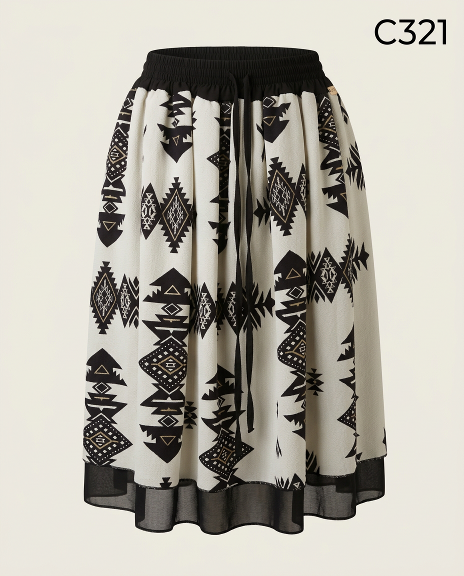 C321-FALDA INCA RAFIA