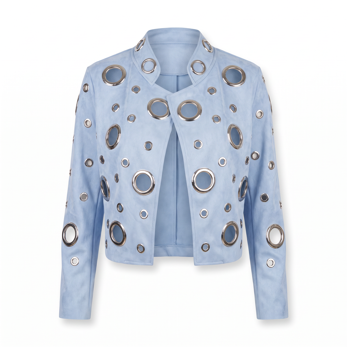 Chaqueta Ojetillos Jean - foto producto fondo blanco